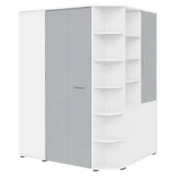 Begehbarer Eckschrank 124/199/148 cm