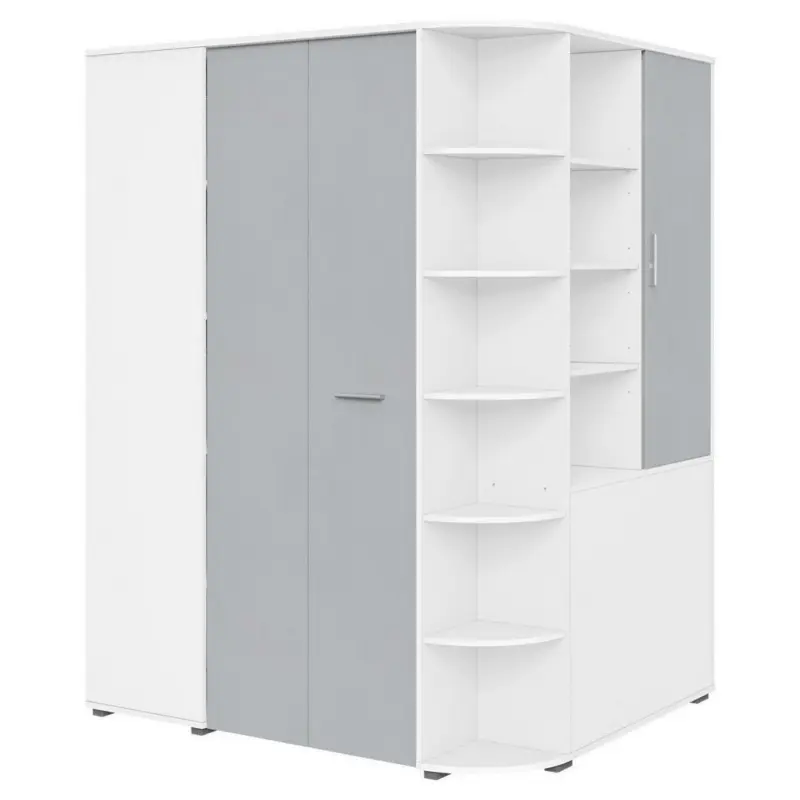 Begehbarer Eckschrank 124/199/148 cm