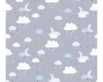 Hornbach Vliestapete 38125-2 Little Love Himmel blau grau