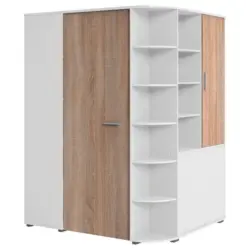 Begehbarer Eckschrank 124/199/148 cm