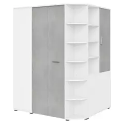 Begehbarer Eckschrank 124/199/148 cm