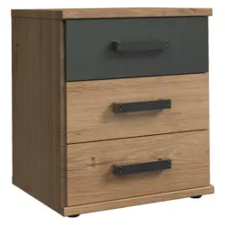 Nachtkästchen in Eichefarben