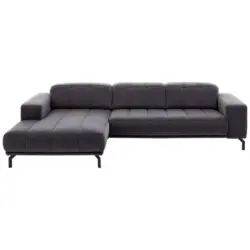 Ecksofa in Velours Altrosa