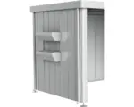Hornbach Blumenkasten biohort FloraBoard zu Seitendach Gartenhaus Neo silber