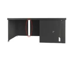 Lichtpaneel biohort für Seitendach biohort zu Gartenhaus Neo dunkelgrau