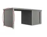 Hornbach Seitenwand Seitendach biohort Gartenhaus Neo 2A/2B/2C/2D quarzgrau