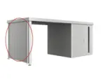 Hornbach Seitenwand Seitendach biohort Gartenhaus Neo 2A/2B/2C/2D silber