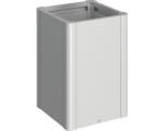 Hornbach Hochbeet klassisch biohort Pflanzbeet Belvedere Maxi Gr. 50 53 x 53 x 77 cm silber