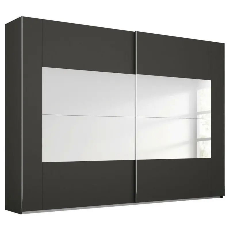 Schwebet&uuml;renschrank in Graphitfarben