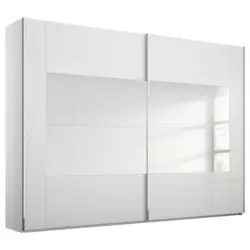 Schwebetürenschrank in Weiß