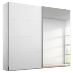 Schwebetürenschrank in Weiß