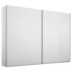 Schwebetürenschrank in Weiß