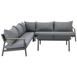 Loungegarnitur 13-teilig 258/258 cm