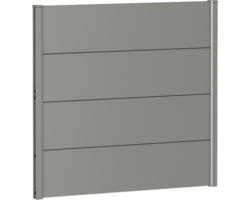 Zaunelement Aluminium biohort 100 x 90 cm quarzgrau-metallic