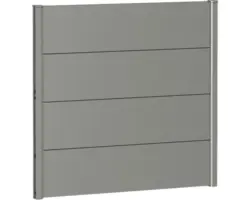 Zaunelement Aluminium biohort 100 x 90 cm quarzgrau-metallic