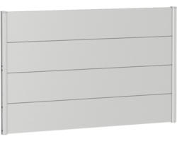 Zaunelement Aluminium biohort 150 x 90 cm silber-metallic