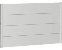 Zaunelement Aluminium biohort 150 x 90 cm silber-metallic