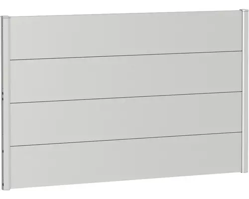Zaunelement Aluminium biohort 150 x 90 cm silber-metallic