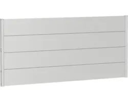 Zaunelement Aluminium biohort 200 x 90 cm silber-metallic