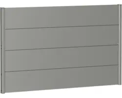 Zaunelement Aluminium biohort 150 x 90 cm quarzgrau-metallic