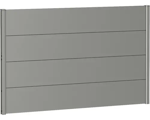 Zaunelement Aluminium biohort 150 x 90 cm quarzgrau-metallic