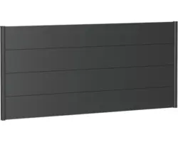 Zaunelement Aluminium biohort 200 x 90 cm dunkelgrau-metallic