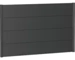 Hornbach Zaunelement Aluminium biohort 150 x 90 cm dunkelgrau-metallic