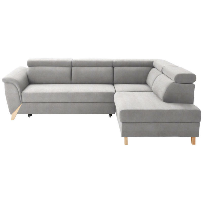 Ecksofa in Webstoff Creme, Beige