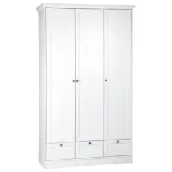 Drehtürenschrank in Weiß