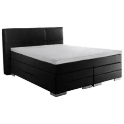 Boxspringbett 120/200 cm in Schwarz