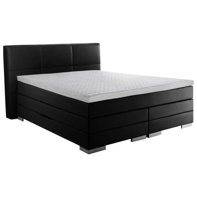 Boxspringbett 120/200 cm in Schwarz