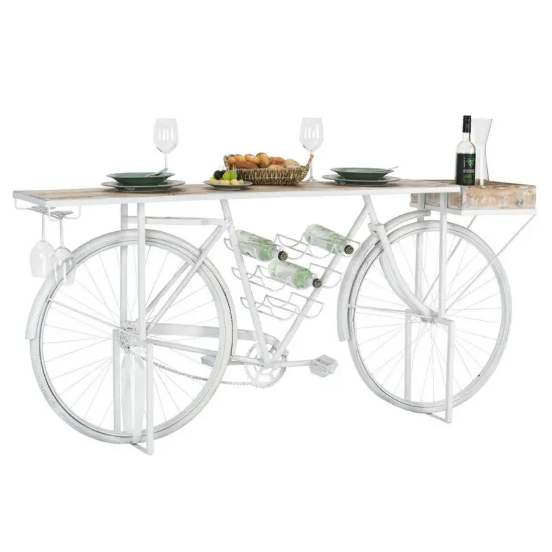 Konsolentisch in Holz, Metall, Kunststoff 183/36/85 cm