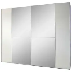 Schwebetürenschrank in Weiß