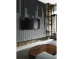 Hornbach Wandkissen Kingston dunkelgrau Gewebte-Optik 60 x 15 cm
