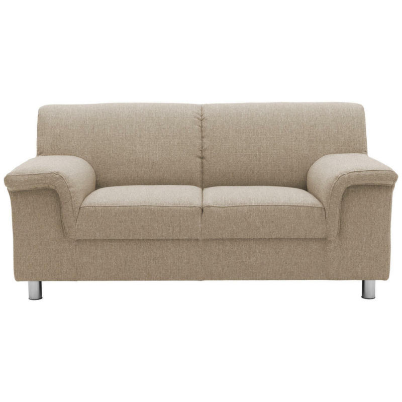 Zweisitzer-Sofa in Webstoff Beige