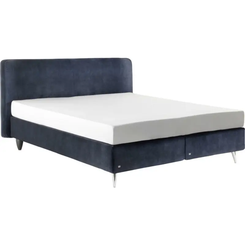 Boxspringbett 180/200 cm in Dunkelblau
