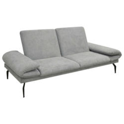Zweisitzer-Sofa in Mikrofaser Grau