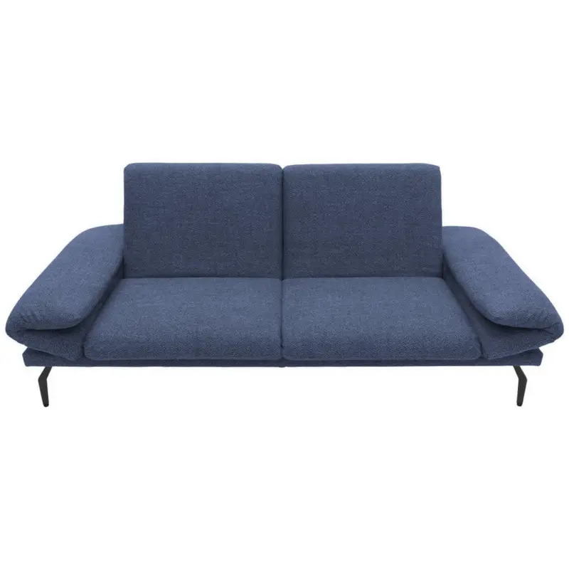 Zweisitzer-Sofa in Mikrofaser Dunkelblau