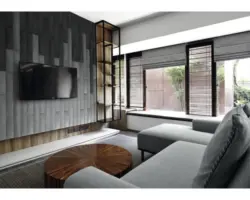 Wandkissen Kingston hellgrau Gewebte-Optik 30 x 15 cm