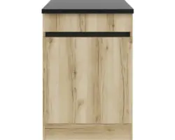 Spülenunterschrank Optifit Kaya Wildeiche matt 60x88x60 cm mit Drehtür
