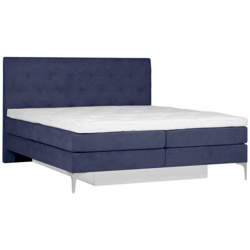 Boxspringbett 180/200 cm in Blau