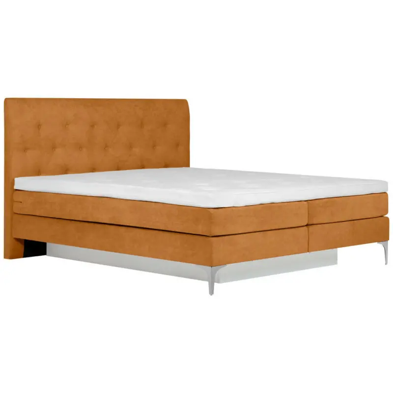 Boxspringbett 180/200 cm in Currygelb