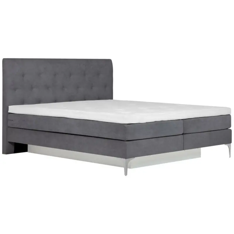 Boxspringbett 180/200 cm in Grau