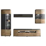 XXXLutz Lauterach - Ihr Möbelhaus bei Bregenz Wohnwand 320/200/46,4 cm in Braun, Grau, Eiche Artisan