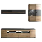 XXXLutz Lauterach - Ihr Möbelhaus bei Bregenz Wohnwand 235/199,8/46,4 cm in Braun, Grau, Eiche Artisan