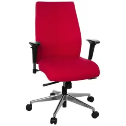 Drehstuhl in Flachgewebe Rot