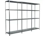 Hornbach Grundregal Anbauregal Steckregal Schulte Regalwelt verzinkt 1800 x 3200 x 350 mm 12 Böden Tragkraft 1020 kg