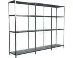Hornbach Grundregal Anbauregal Steckregal Schulte Regalwelt verzinkt 1800 x 3400 x 350 mm 12 Böden Tragkraft 1020 kg