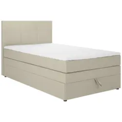 Boxspringbett 90/200 cm in Beige