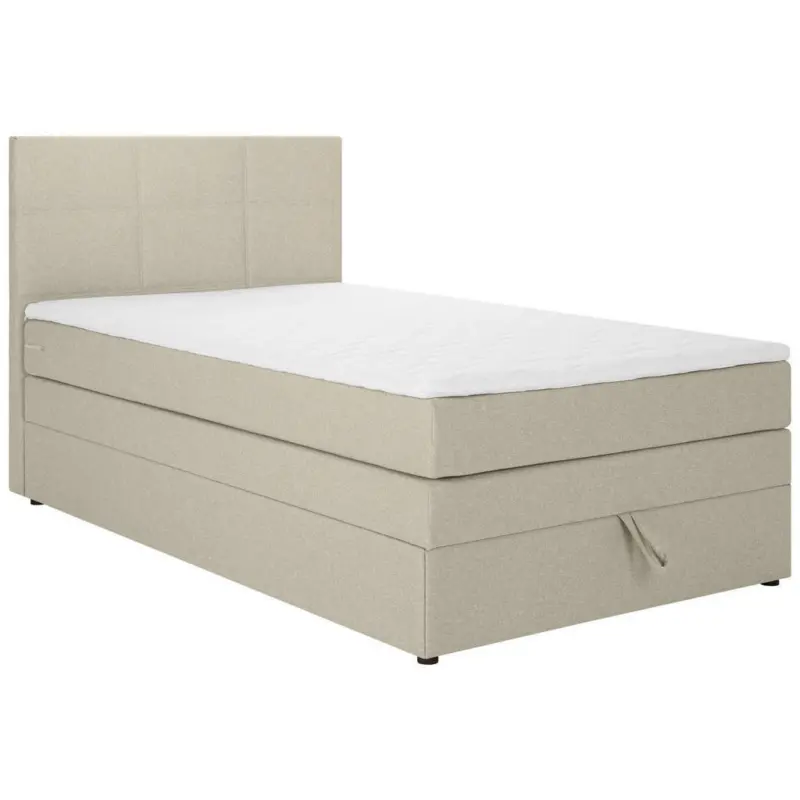 Boxspringbett 90/200 cm in Beige